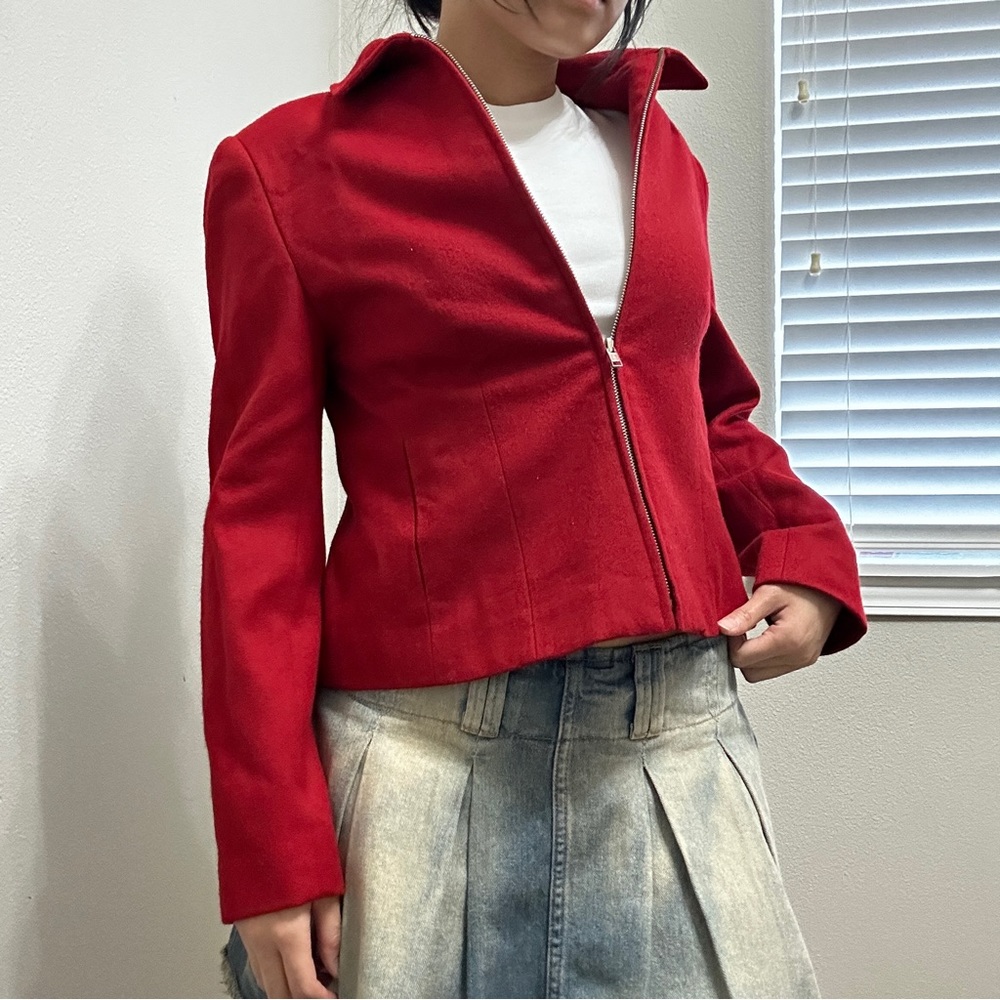 Vintage tailored red jacket